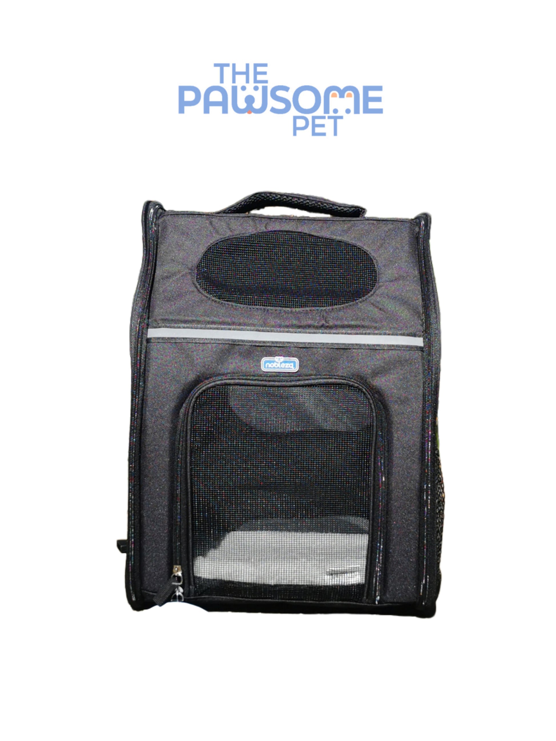 mesh back bag black