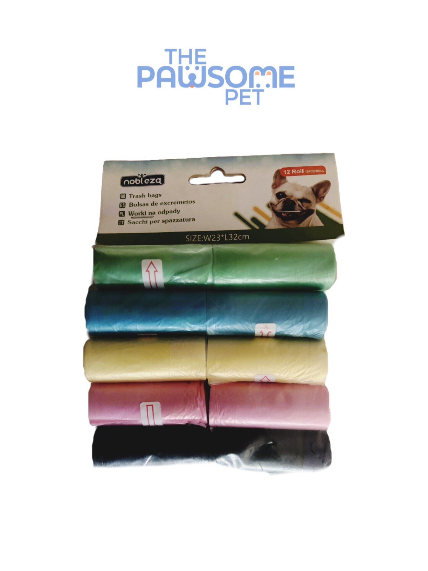 poop waist bag colored 20 rolls