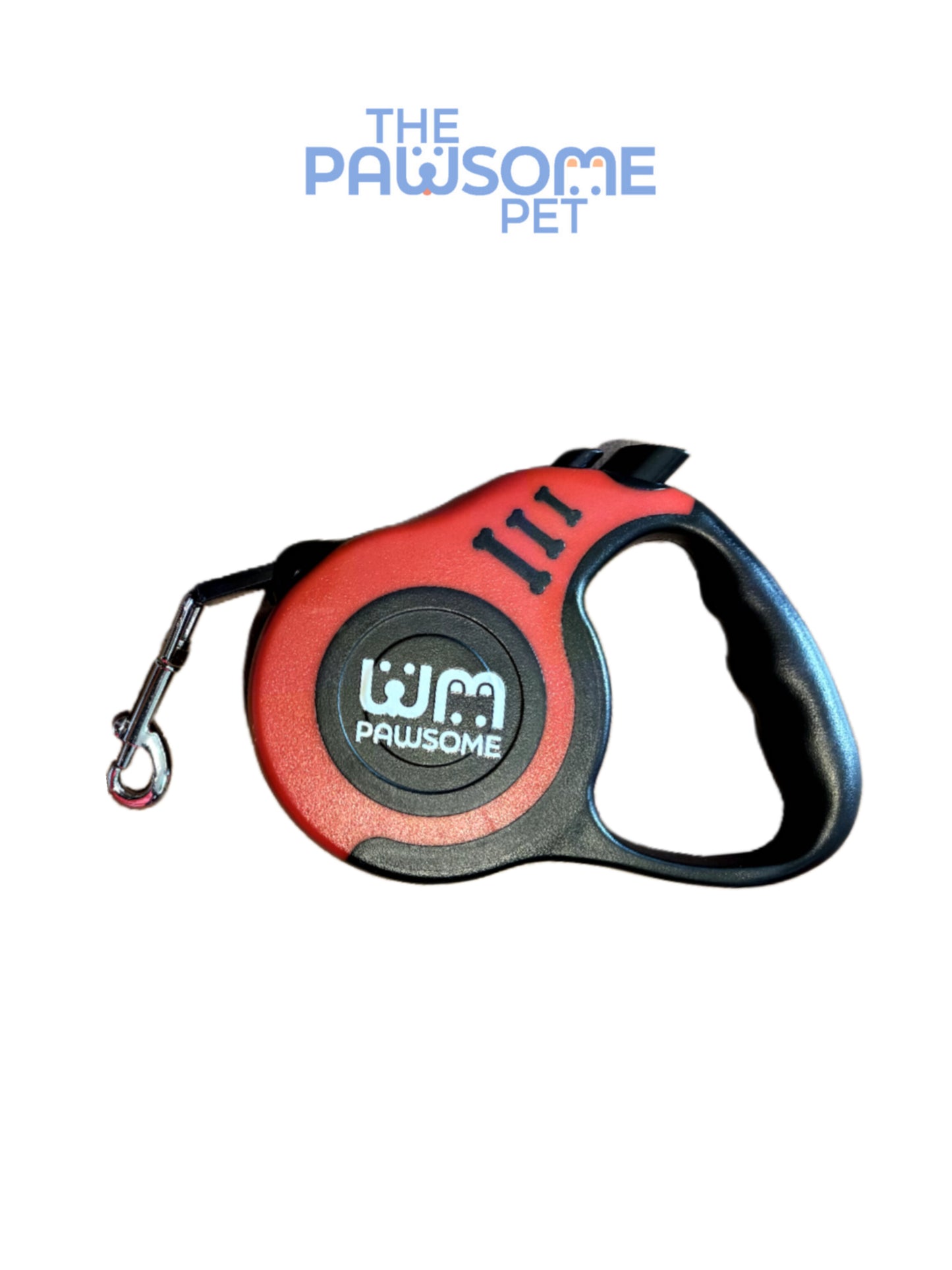 retractable leash red